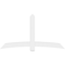 Ekena Millwork Bellingham Architectural Grade PVC Gable Bracket, 84"W x 45 1/2"H x 4"D x 6"F, 13/12 Pitch GBP084X46X0406BEL00 - alternate 5